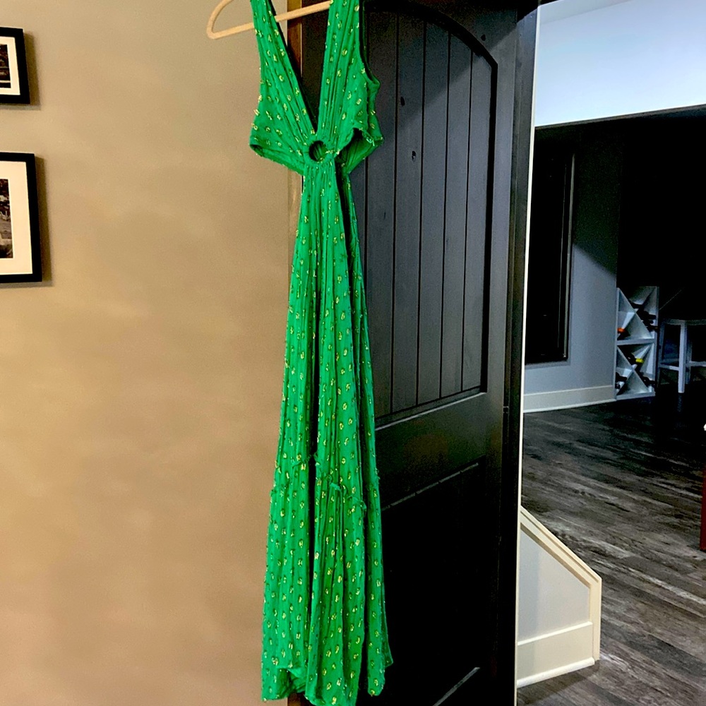 Maxi dress with cutout details